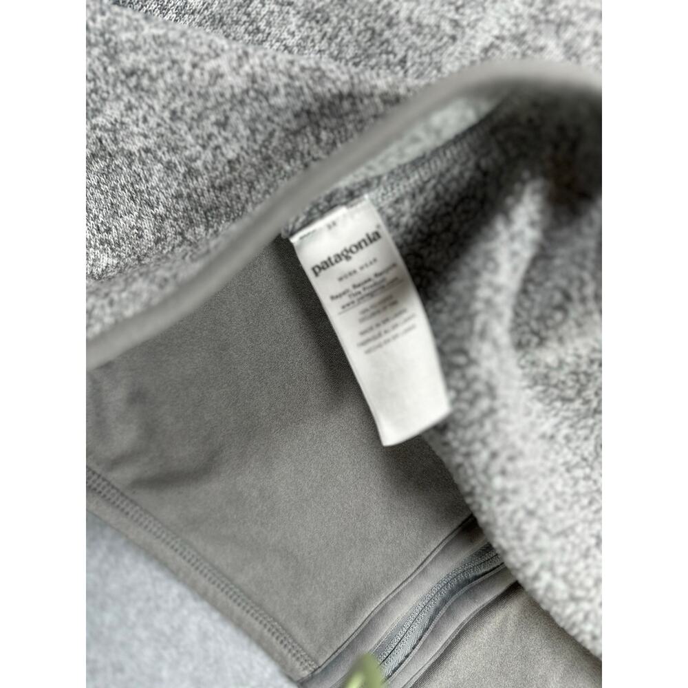 Patagonia Better Sweater Vest Women's XL Heather Gray Mock Neck Casual Full Zip - Picture 7 of 8